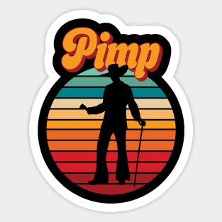 Retro Pimp Sticker